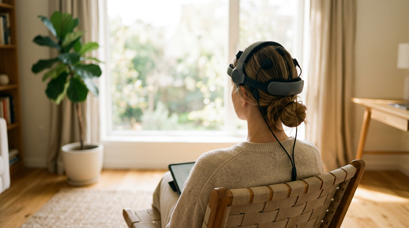 TherapBe neurofeedback session